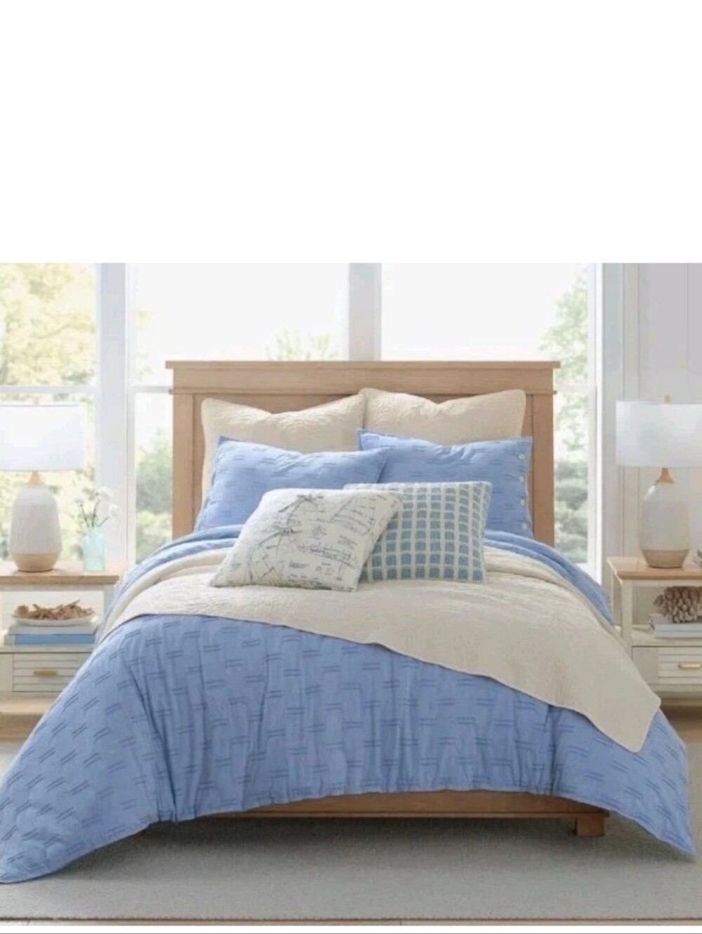Brand New Southern Tide FULL/QUEEN 3PC comforter set MATHEWS BLUFF